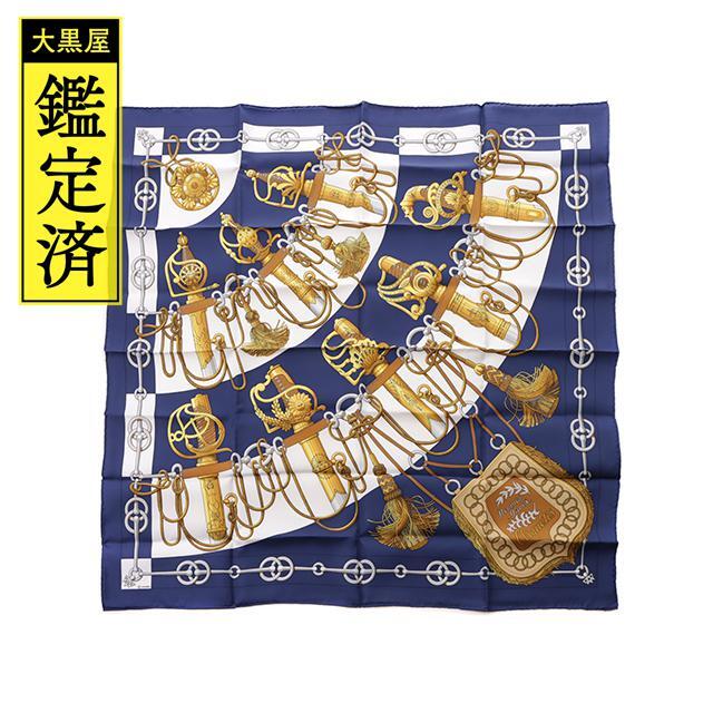 エルメス スカーフ カレ90 Cliquetis カチカチ 剣柄