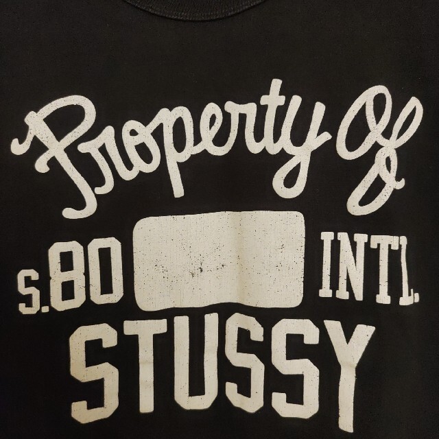 STUSSY(ステューシー)のProperty of s.80 INTL.STUSSY長袖TシャツMサイズ黒 メンズのトップス(Tシャツ/カットソー(七分/長袖))の商品写真