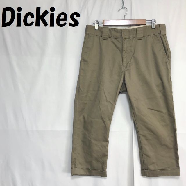 Dickies(ディッキーズ)の購入者ありディッキーズ 七分丈 チノパン クロップドパンツ ベージュ サイズL メンズのパンツ(チノパン)の商品写真
