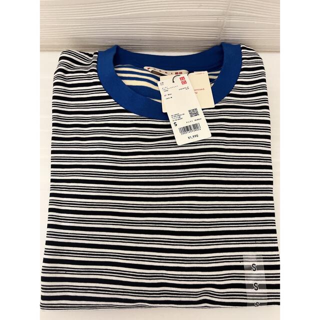 UNIQLO(ユニクロ)のmarni UNIQULO ボーダークルーネックTシャツ S メンズのトップス(Tシャツ/カットソー(半袖/袖なし))の商品写真