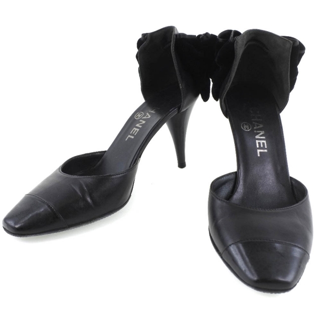 SALE】 【CHANEL】シャネル - CHANEL リボン パンプス レディース 黒