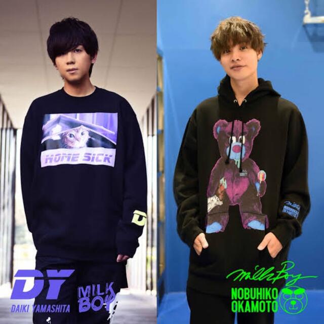 MILKBOY - ミルクボーイ 岡本信彦 パーカーの通販 by R |ミルク MILKBOY - ミルクボーイ 岡本信彦 パーカーの通販 by R |ミルク