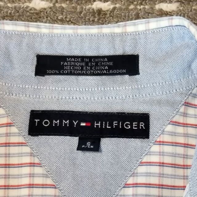 TOMMY HILFIGER(トミーヒルフィガー)の最終値下げ：トミーヒルフィガー 半袖チェック シャツ【中古】 メンズのトップス(シャツ)の商品写真