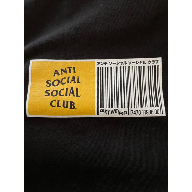 ANTI SOCIAL SOCIAL CLUB(アンチソーシャルソーシャルクラブ)のアンチソーシャルソーシャルクラブ　GET WEIRD バーコードロゴ半袖Tシャツ メンズのトップス(Tシャツ/カットソー(半袖/袖なし))の商品写真