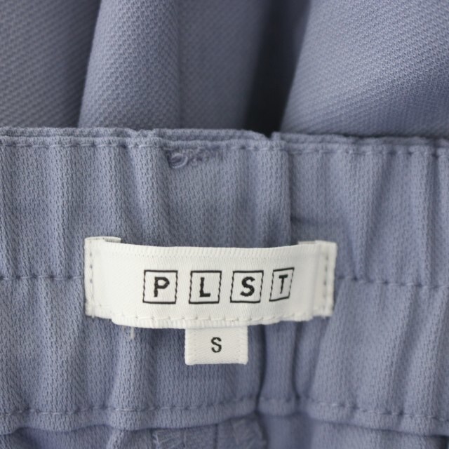 PLST(プラステ)のプラステ 20SS リネンブレンドワイドパンツ ノータック S 水色 レディースのパンツ(その他)の商品写真