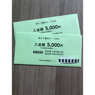 西松屋　株主優待　10.000円