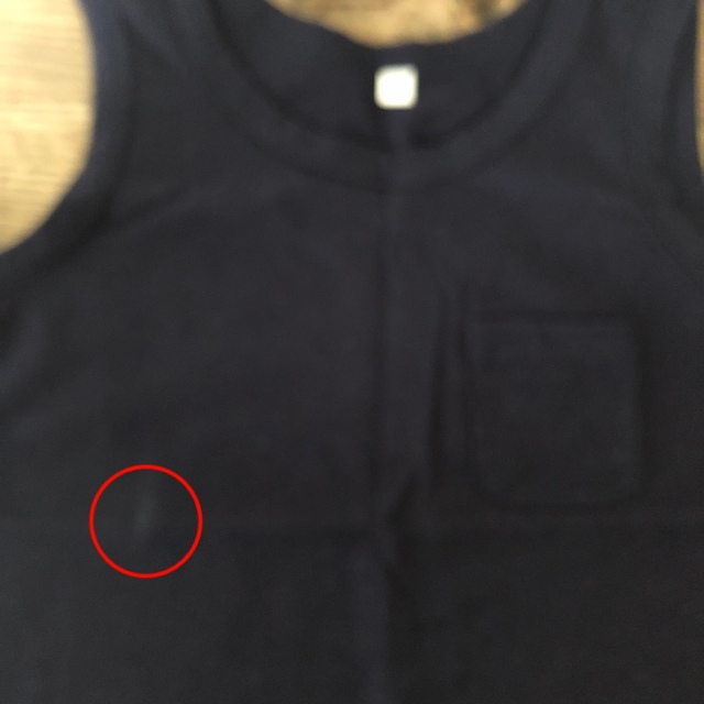 MUJI (無印良品)(ムジルシリョウヒン)の無印良品　ポケット付き　タンクトップ　130 キッズ/ベビー/マタニティのキッズ服男の子用(90cm~)(Tシャツ/カットソー)の商品写真