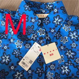 ユニクロ(UNIQLO)のユニクロ　マルニ　UNIQLO MARNI オーバーサイズシャツ（長袖）　M(シャツ/ブラウス(長袖/七分))