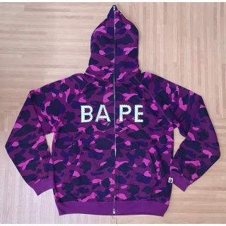 NIGO期　BAPE アベイシングエイプ　ラインストーン　スウェットパーカー