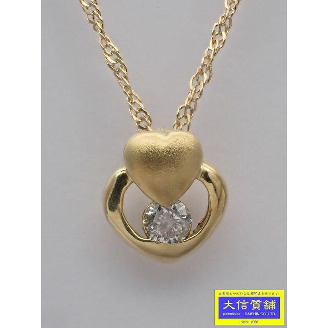 K18 ダイヤ ペンダント ネックレス 0.06ct 40cm 1.2g レディースのアクセサリー(ネックレス)の商品写真