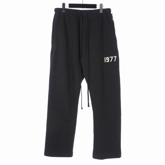 FEAR OF GOD ESSENTIALS 2022SS Sweat Pants Iron エッセンシャルズ スウェットパンツ 1977 フロッキーロゴ アイアン サイズM【230920】【新古品】【me04】