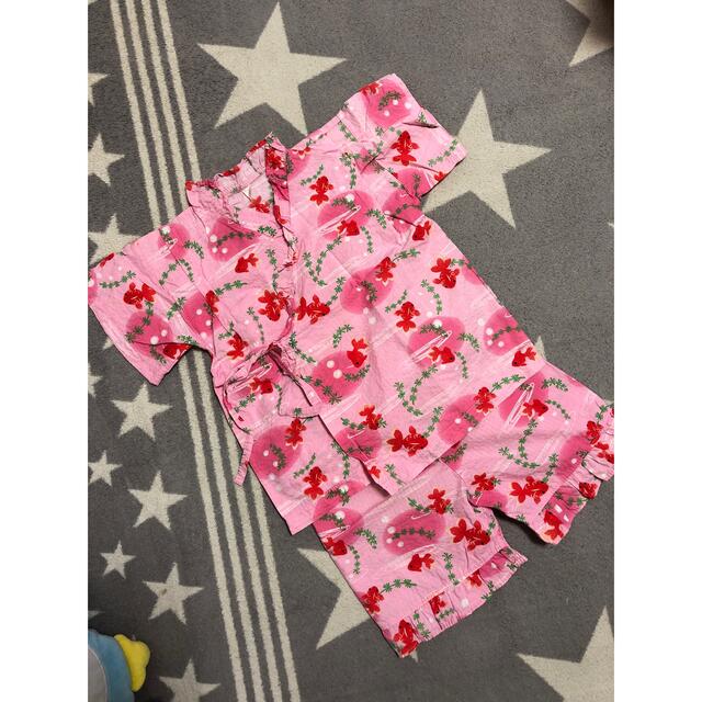 甚平　サイズ100 キッズ/ベビー/マタニティのキッズ服女の子用(90cm~)(甚平/浴衣)の商品写真