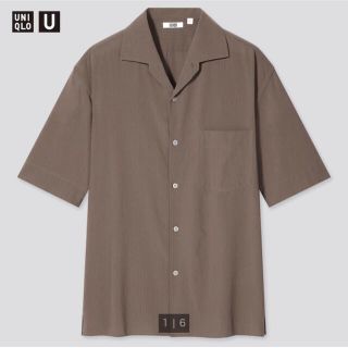 ユニクロ(UNIQLO)の【ユニクロユー】オープンカラーシャツ・L(シャツ/ブラウス(半袖/袖なし))