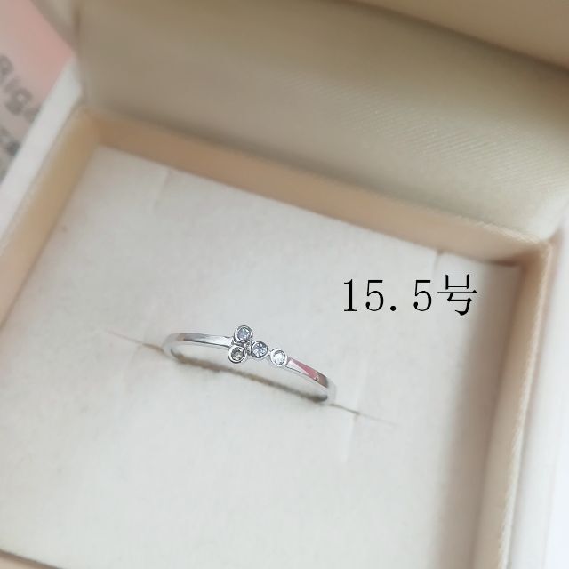 tt15035閉店セールリング15.5号リング細身czダイヤモンドリング レディースのアクセサリー(リング(指輪))の商品写真