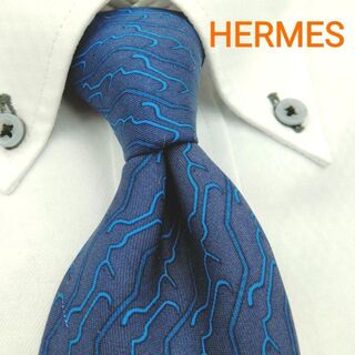 エルメス(Hermes)のエルメス HERMES ネクタイ ネイビー [AP](ネクタイ)