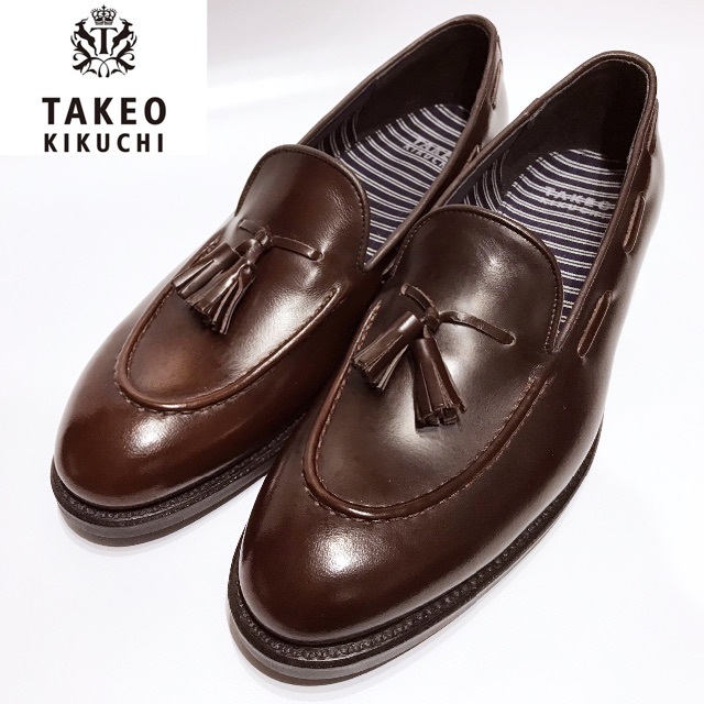 ダークブラウンサイズ新品 TAKEO KIKUCHI タッセルローファー