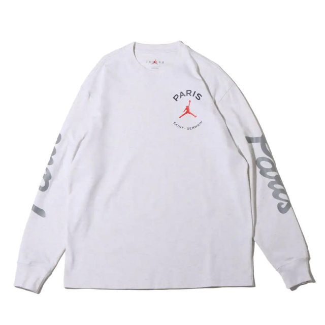 NIKE(ナイキ)の【新品未使用】NIKE JORDAN PSG L/S TEE　ホワイト　３XL メンズのトップス(Tシャツ/カットソー(七分/長袖))の商品写真