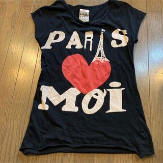 ザラ(ZARA)のParis Tシャツ　着痩せ　美ライン(Tシャツ(半袖/袖なし))