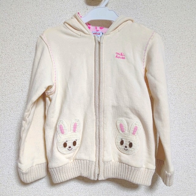 日本製 2ウェイ 【新品】ミキハウス うさこなりきりパーカーと赤ずきん