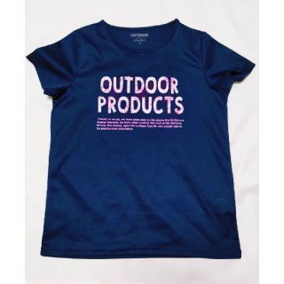 アウトドア(OUTDOOR)のSALE OUTDOOR Tシャツ L ネイビー　美品(Tシャツ(半袖/袖なし))