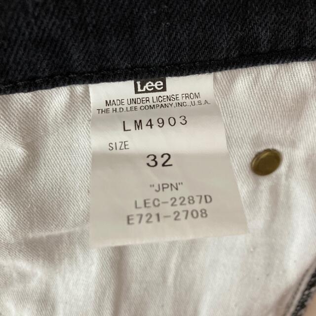 Lee(リー)のLee ストレートデニム　黒　メンズ メンズのパンツ(デニム/ジーンズ)の商品写真
