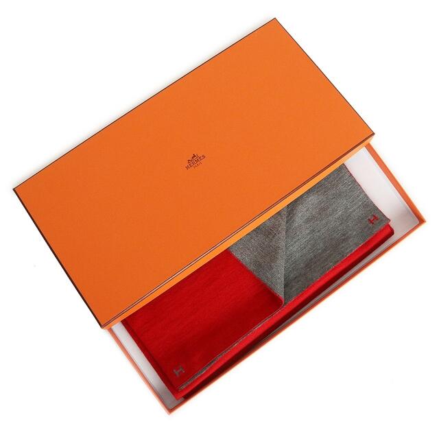 エルメス アレ ルトゥール カシミヤ シルク ニットマフラー(新品・未