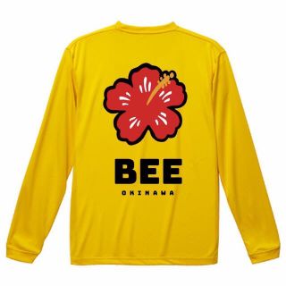 【新作】CUBE flower ドライ素材ロングＴシャツ（イエロー）