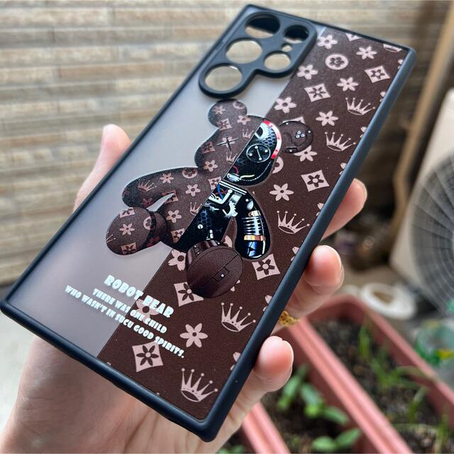 ✨大好評✨お洒落　耐衝撃 サムスン　ギャラクシー S22 Ultra用　茶色 スマホ/家電/カメラのスマホアクセサリー(Androidケース)の商品写真