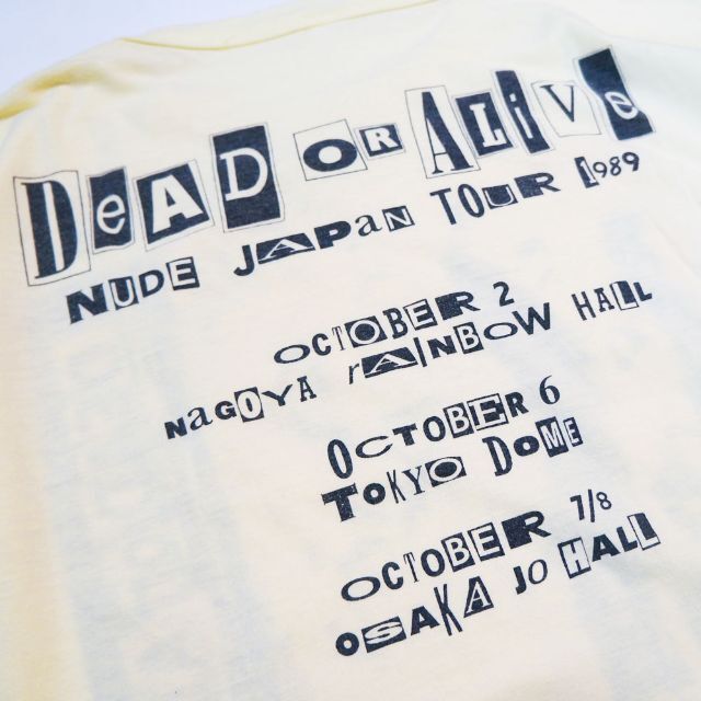 1989 DEAD OR ALIVE NUDE JAPAN TOUR TEE 【25%OFF】 19000円 www