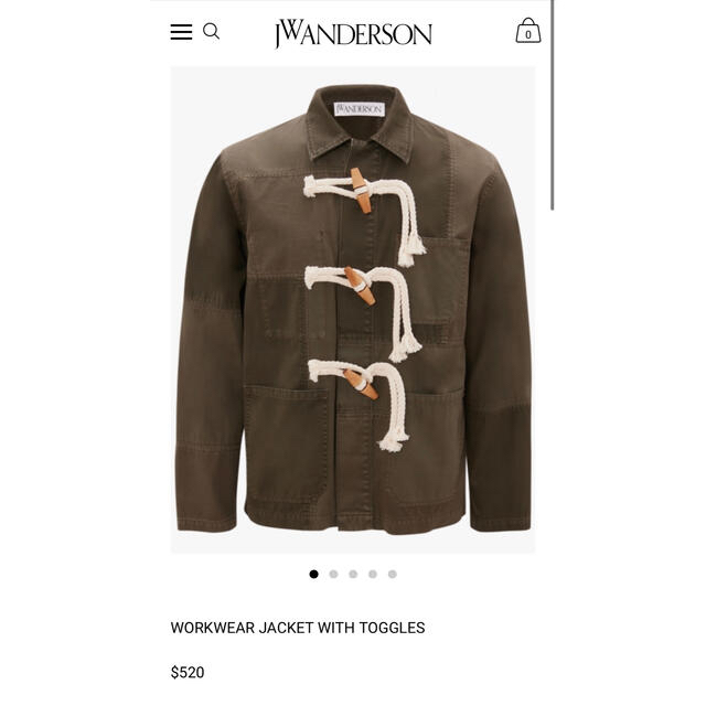 J.W.ANDERSON(ジェイダブリューアンダーソン)のjw anderson トグル パッチワークジャケット サイズ48 新品未使用 メンズのジャケット/アウター(ブルゾン)の商品写真