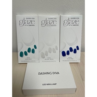 ダッシングディバ(DASHING DIVA)のDASHING DIVA glaze 3柄＋LED MINI LAMP(ネイル用品)