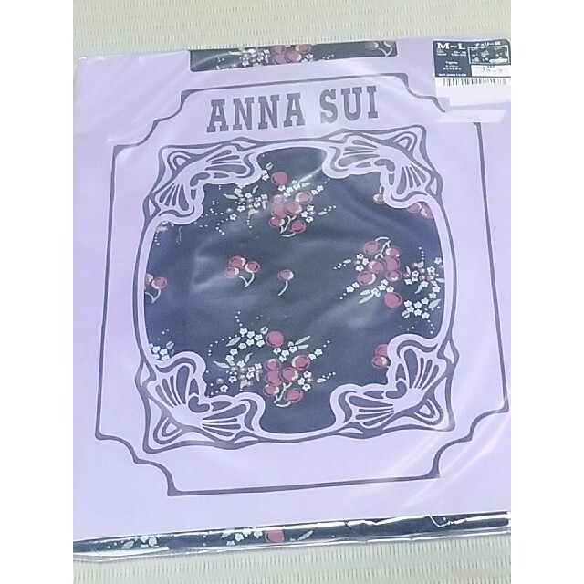 ANNA SUI(アナスイ)のANNA SUI 柄タイツ チェリー柄 レディースのレッグウェア(タイツ/ストッキング)の商品写真