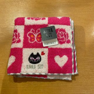 アナスイ(ANNA SUI)のアナスイタオルハンカチピンク(ハンカチ)