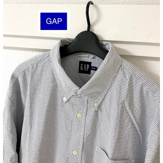 ギャップ(GAP)の美品！ギャップ GAP グラフチェックデザイン メンズ ボタンダウンシャツ(シャツ)