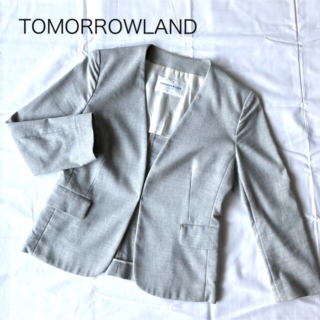 TOMORROWLAND(トゥモローランド)のノーカラージャケット　トゥモローランド レディースのジャケット/アウター(ノーカラージャケット)の商品写真