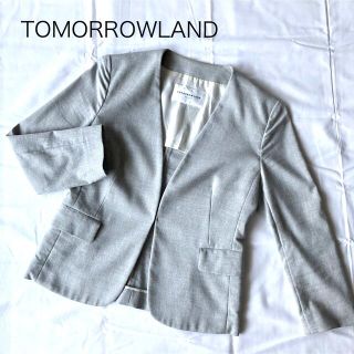 トゥモローランド(TOMORROWLAND)のノーカラージャケット　トゥモローランド(ノーカラージャケット)