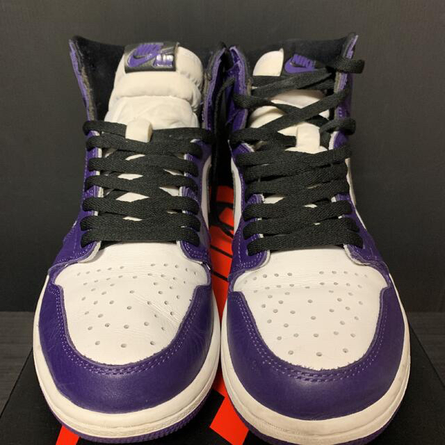 NIKE(ナイキ)のAIR JORDAN 1 RETRO HIGH OG COURT PURPLE メンズの靴/シューズ(スニーカー)の商品写真