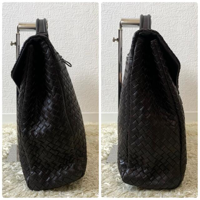 Bottega Veneta(ボッテガヴェネタ)のボッテガヴェネタ　ビジネスバッグ　イントレチャート　レザー　茶色　鍵付き メンズのバッグ(ビジネスバッグ)の商品写真