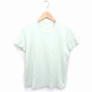 ユニクロ(UNIQLO)のユニクロ UNIQLO Tシャツ カットソー 丸首 半袖 XL ミントグリーン(Tシャツ(半袖/袖なし))