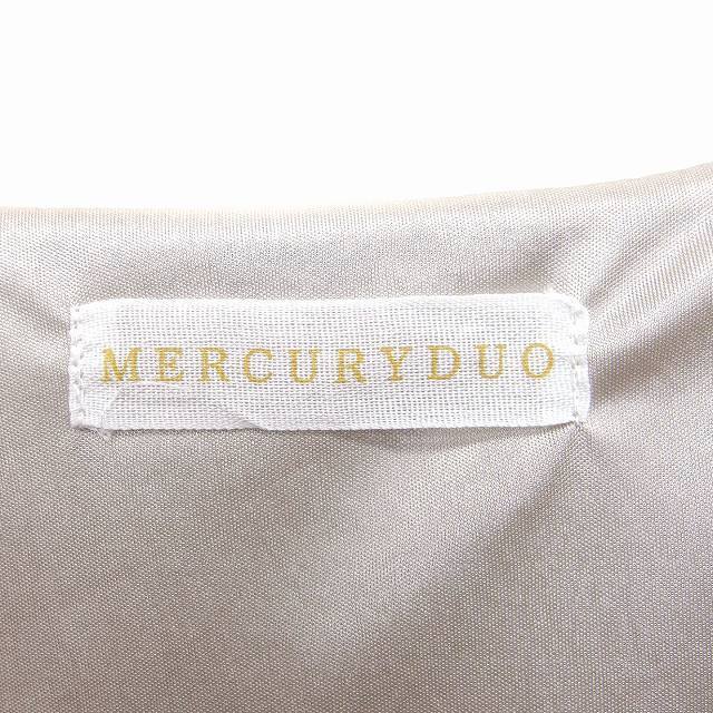 MERCURYDUO(マーキュリーデュオ)のマーキュリーデュオ MERCURYDUO ワンピース ビーズ フレンチスリーブ レディースのワンピース(ひざ丈ワンピース)の商品写真