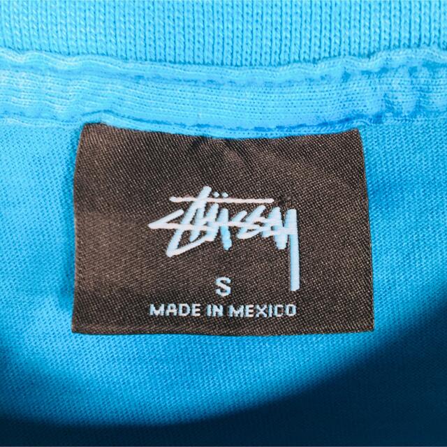 STUSSY(ステューシー)のステューシー タイダイ柄 デカロゴ 青 赤 黄色 半袖 Sサイズ メキシコ製 メンズのトップス(Tシャツ/カットソー(半袖/袖なし))の商品写真