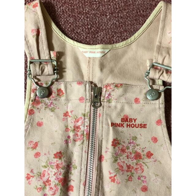 PINK HOUSE(ピンクハウス)の⭐️ベビーピンクハウスのオーバーオール⭐️ キッズ/ベビー/マタニティのキッズ服女の子用(90cm~)(ワンピース)の商品写真