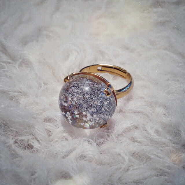 mother SNOW DOME RING