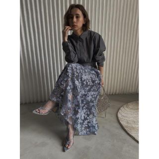 アメリヴィンテージ(Ameri VINTAGE)の再値下げ LACE LAYERED SHIRT DRESS(ロングワンピース/マキシワンピース)