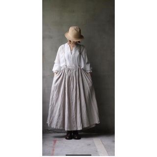 ネストローブ(nest Robe)の新品 cavane Jumper skirt limitedスカート グレージュ(ロングスカート)