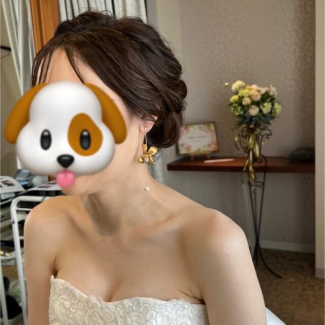 annan wedding ME14 フラワーモチーフパール ピアス レディースのアクセサリー(ピアス)の商品写真