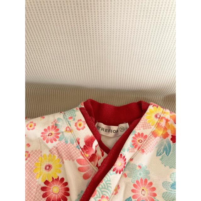 袴ロンパース　女の子　70 キッズ/ベビー/マタニティのベビー服(~85cm)(和服/着物)の商品写真