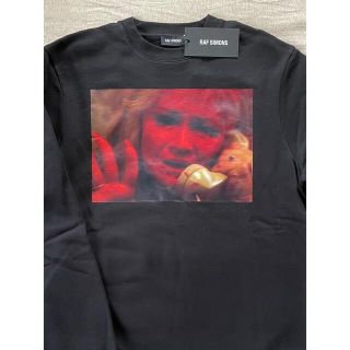 RAF SIMONS - 黒M新品 RAF SIMONS フォトプリント スウェット シャツ