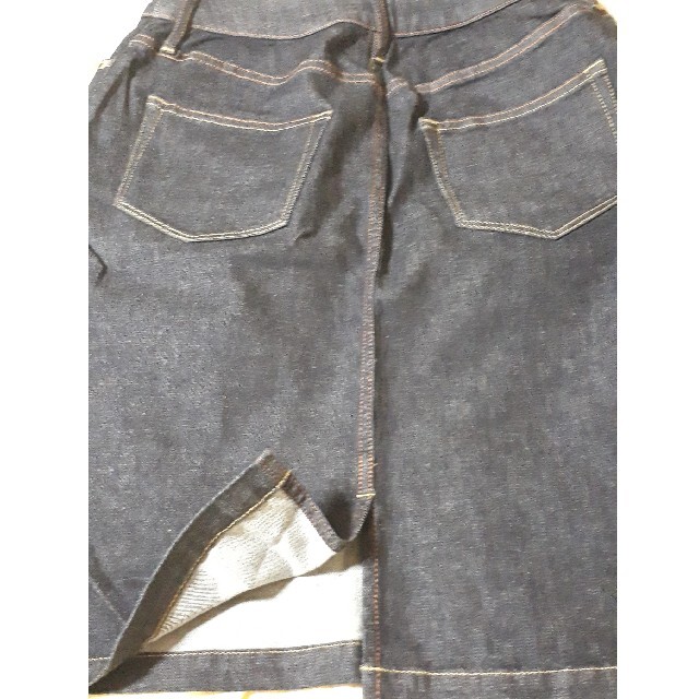 MUJI (無印良品)(ムジルシリョウヒン)のオーガニックコットン混デニムスカート レディースのスカート(ひざ丈スカート)の商品写真