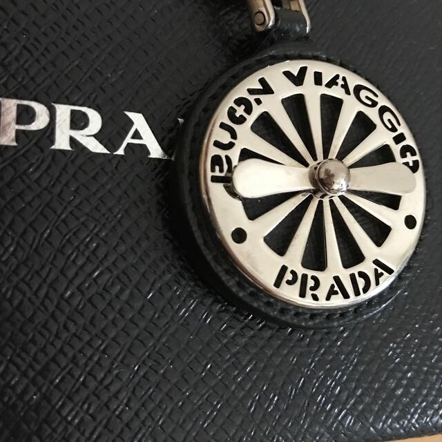 美品　PRADA プラダ　キーリング　キーホルダー　バッグチャーム